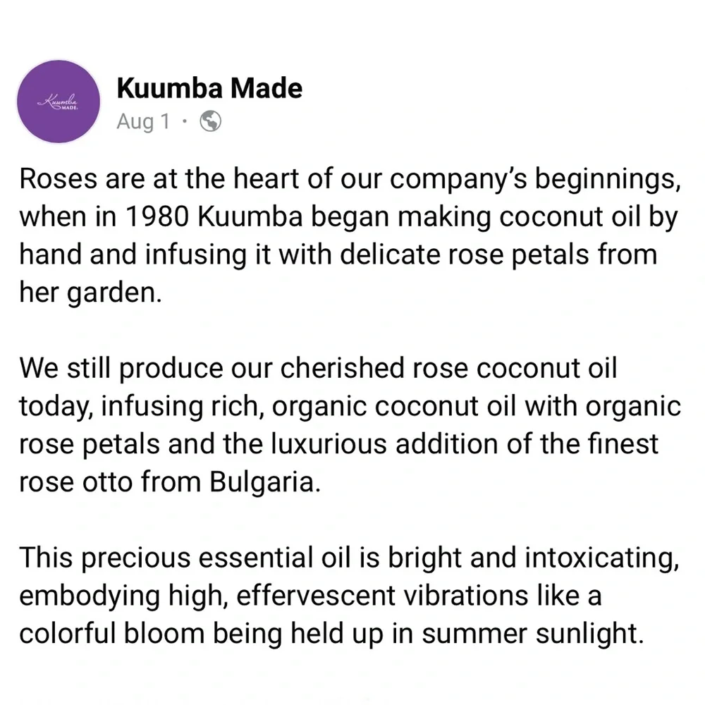 Kuumba Made fragrance oil in BLACK COCONUT